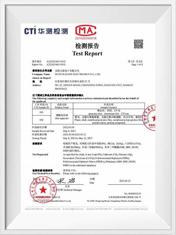 CTI Test Report