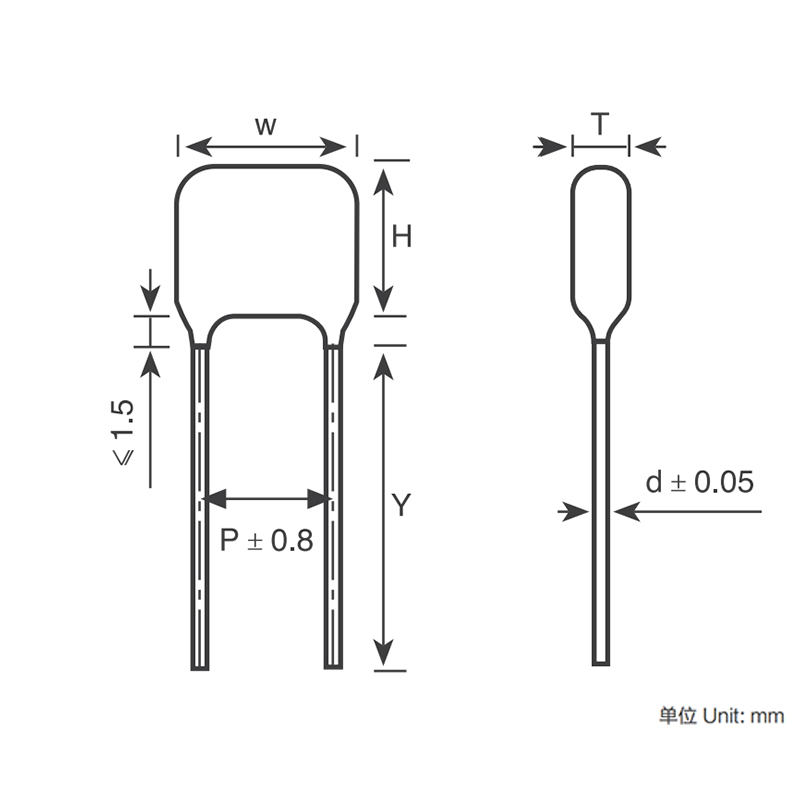 CBB21(22) series Metallized Polypropylene Film Capacitor