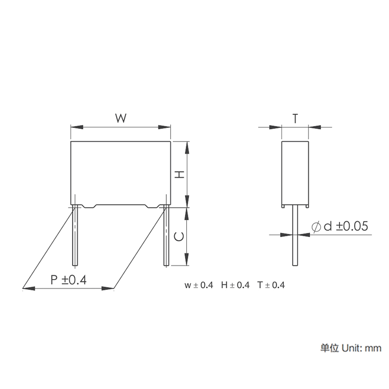 MKP21 series Metallized Polypropylene Film Capacitor (Box-Type)