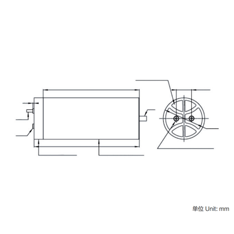 WDF series DC-Link Capacitor (Dry-Type, Aluminum Case)